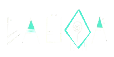 Logo Laüqa - blanc sans fond - 400 Logo Laüqa - Laura Quendera artiste peintre exploratrice et thérapeute à Villefranche du Lauraguais et à Tournefeuille.